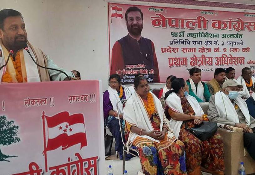देशको विद्यमान समस्या समाधान कांग्रेसले गर्न सक्छ : उपसभापति निधि